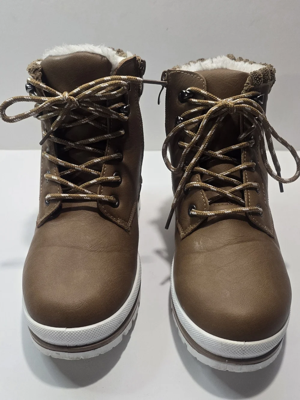 Women's Winter Ankle Boots – Size EU 37 / US 6 – Brown